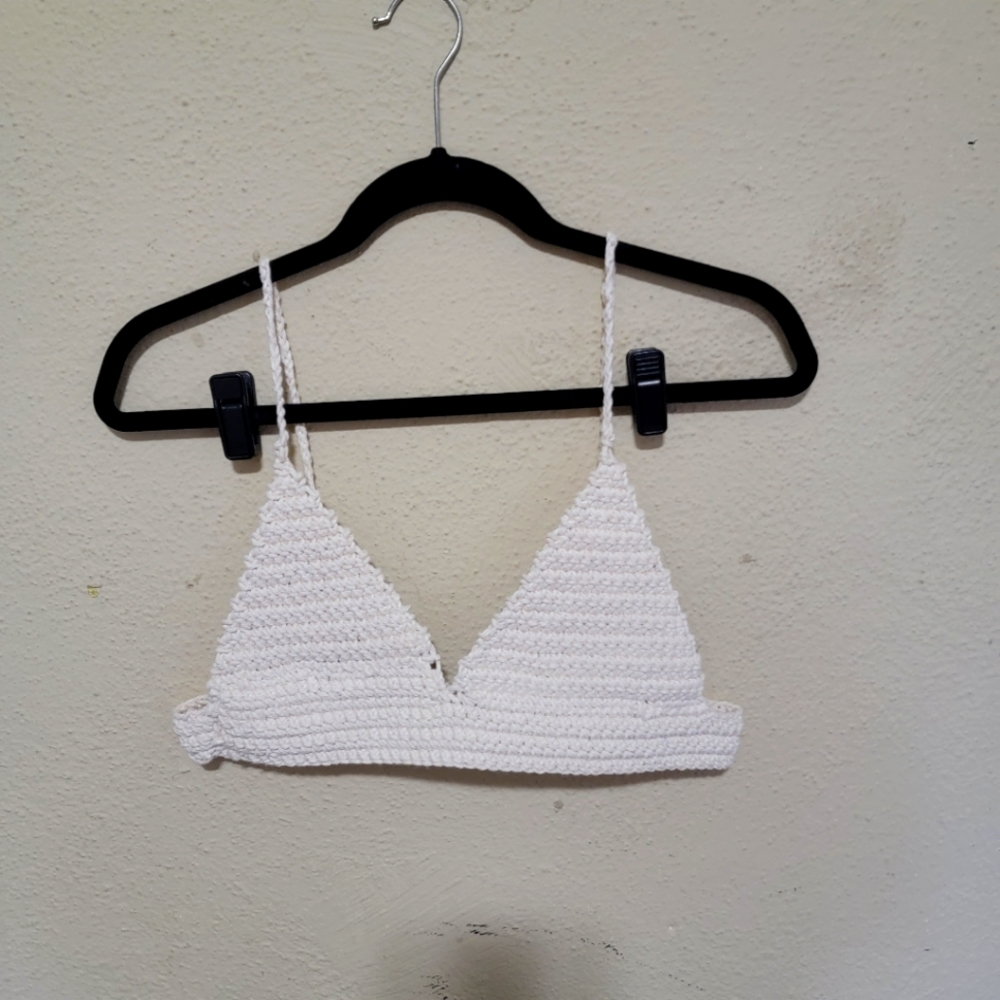 Crocheted bralette top